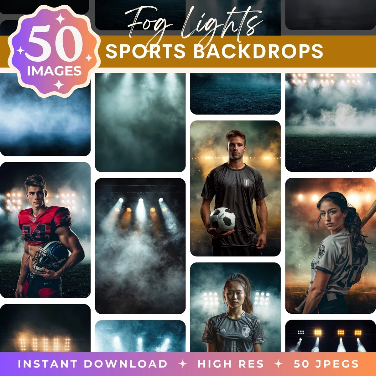 Sports Backgrounds - Fog Lights