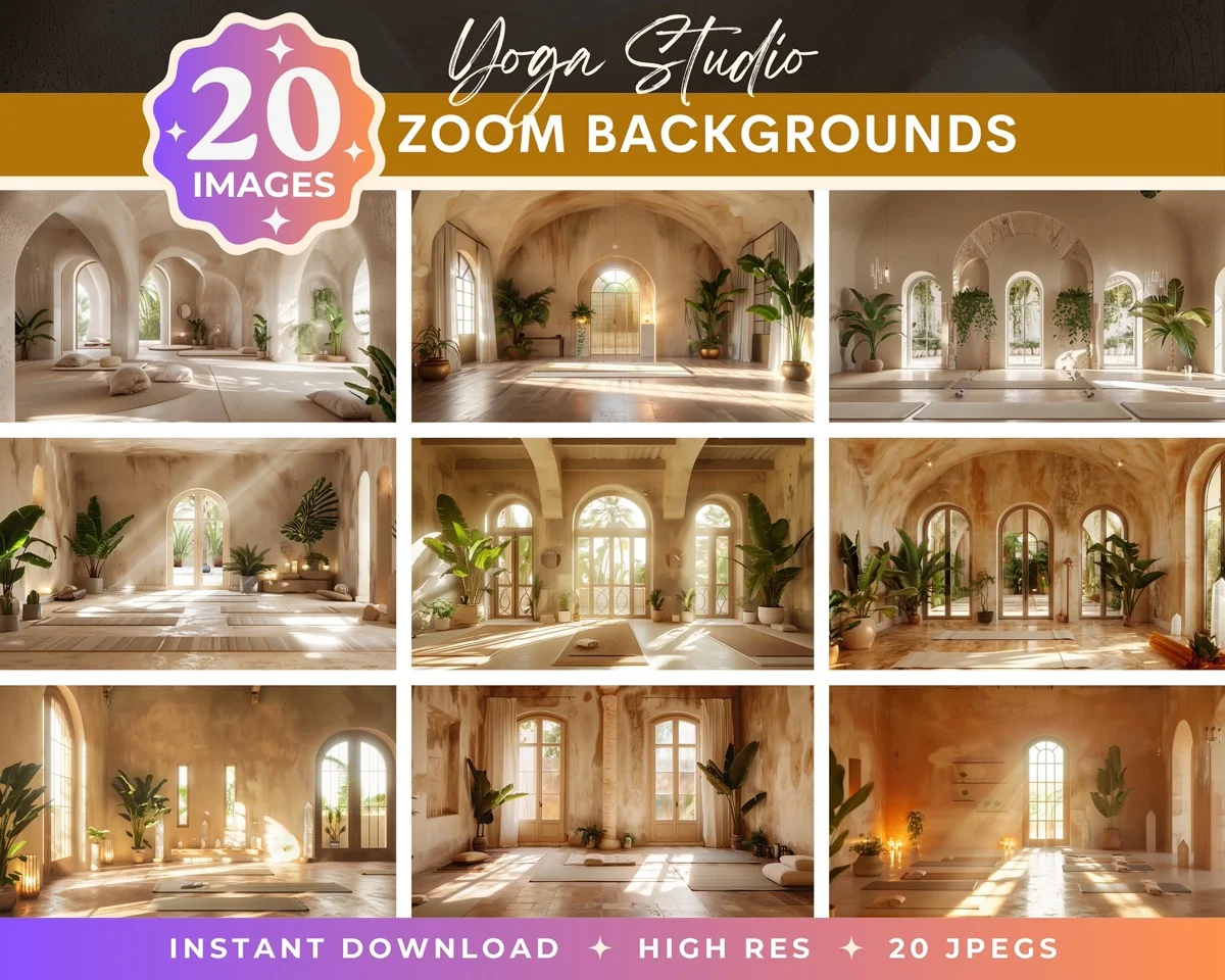 Zoom Backgrounds - Yoga Studio