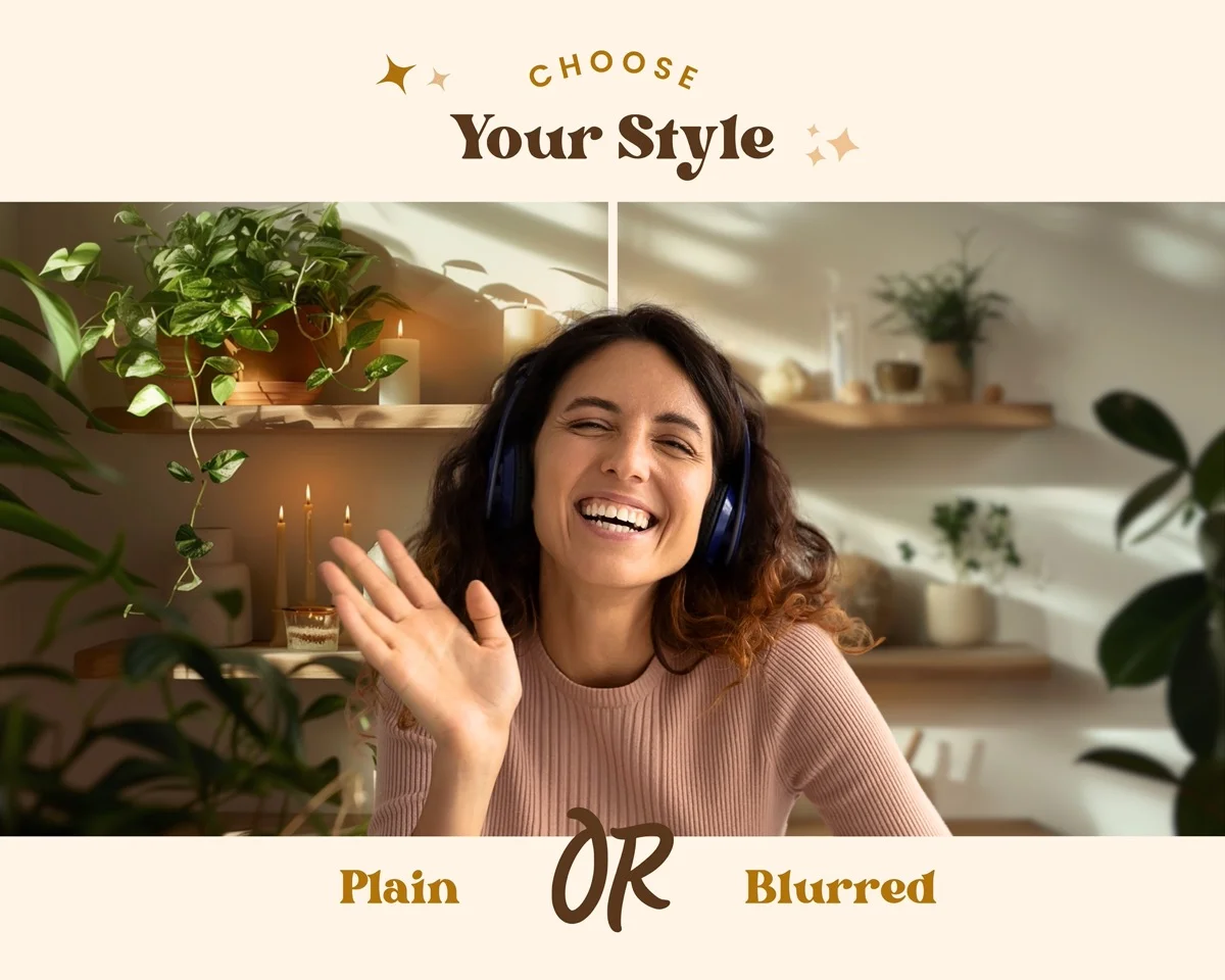 Zoom Backgrounds - Plants & Crystals - what's included: 20 high-resolution backgrounds