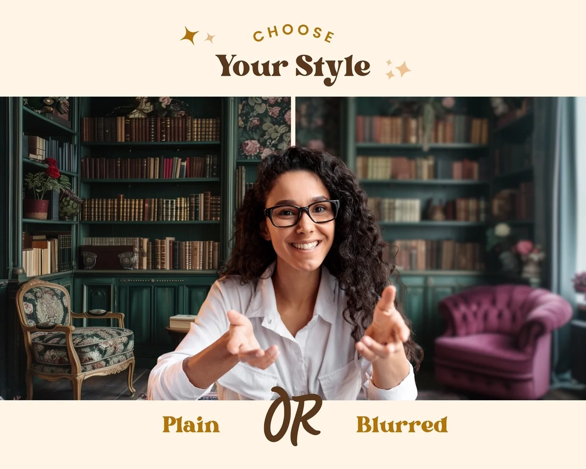 Zoom Backgrounds - Baroque Interior - what's included: 20 high-resolution backgrounds