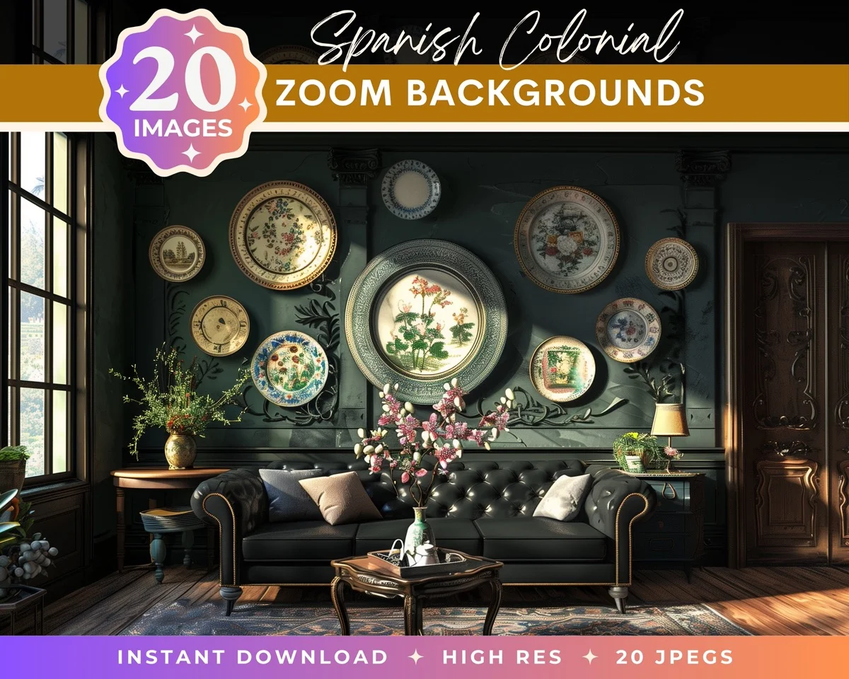 Zoom Backgrounds - Spanish Colonial