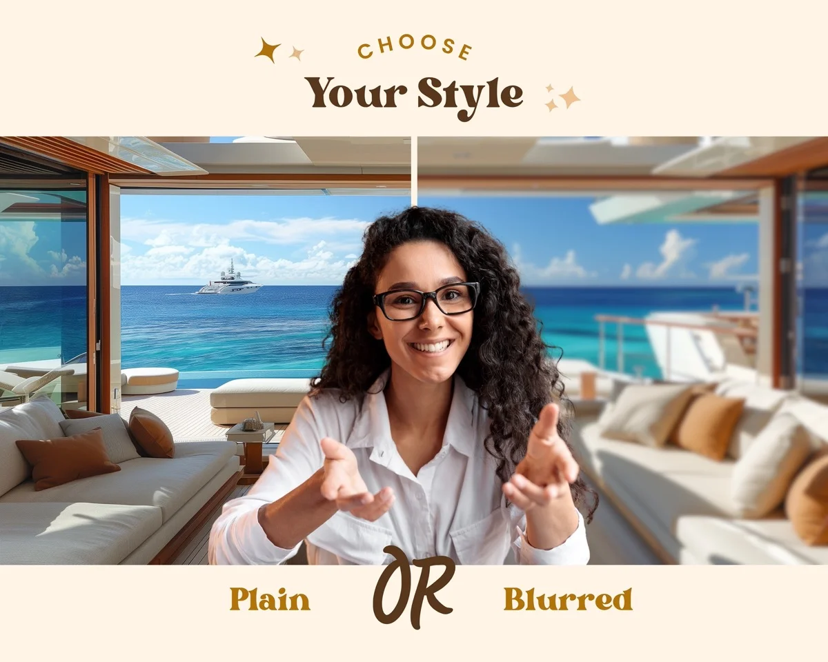 Zoom Backgrounds - Luxury Yacht - what's included: 20 high-resolution backgrounds