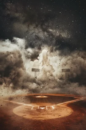 Baseball Stadium digital photography background