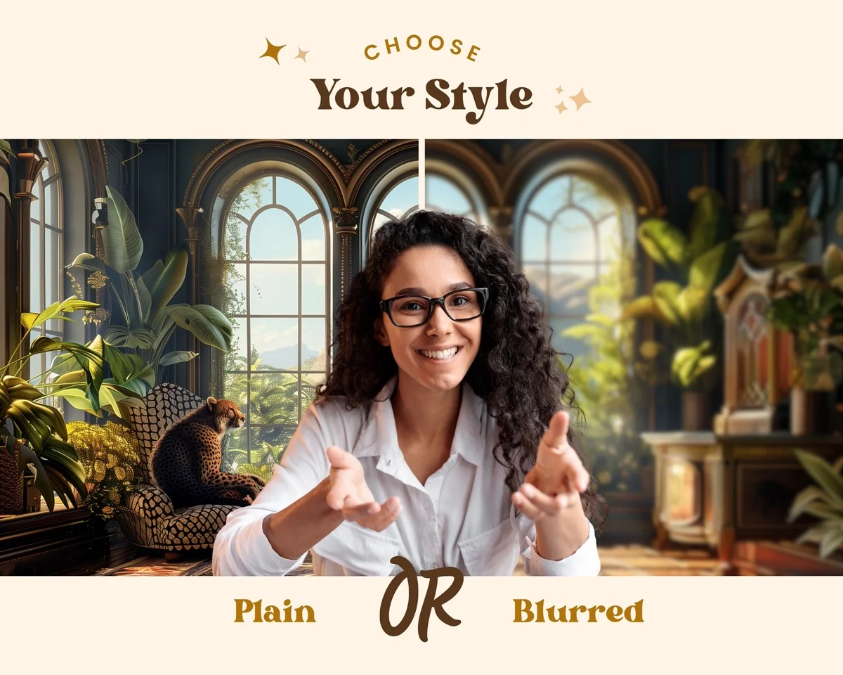 Zoom Backgrounds - Amazon Office - what's included: 20 high-resolution backgrounds