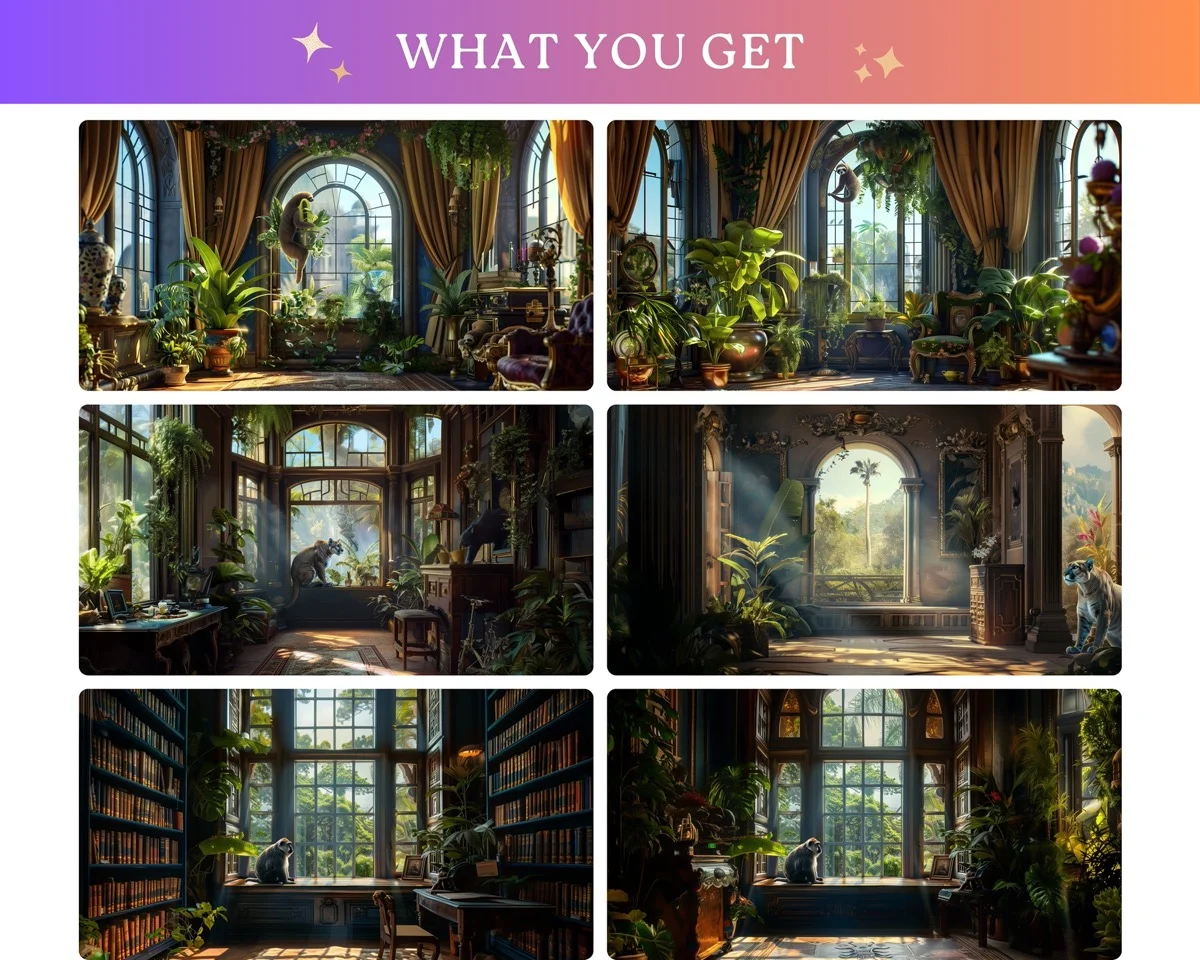 Zoom Backgrounds - Amazon Office - before and after photo composite example