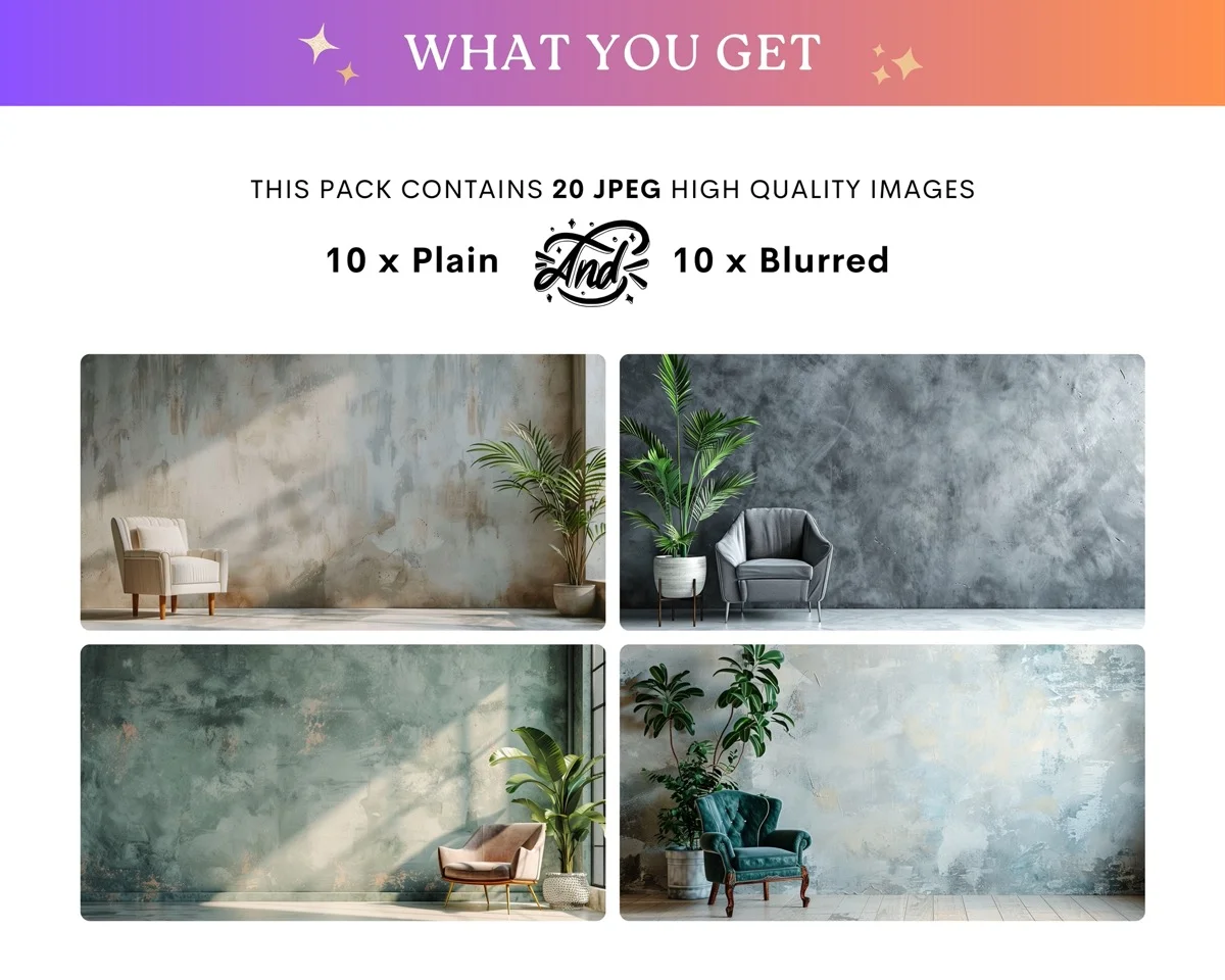 Zoom Backgrounds - Professional - full collection grid showing portrait and landscape orientations