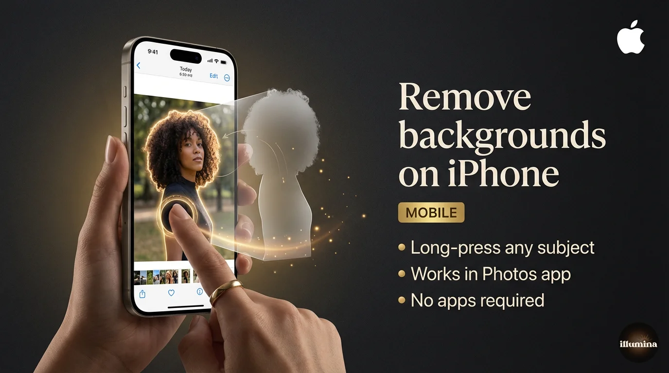How to remove a background on iPhone using the iOS long-press subject lift gesture