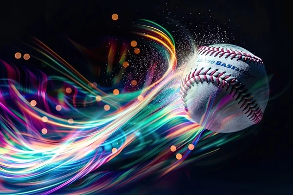 Baseball Backgrounds - Airborne In Color 3