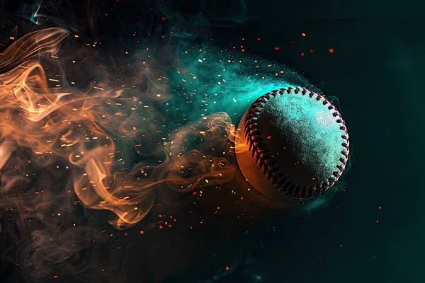 Baseball Backgrounds - Airborne In Color 5