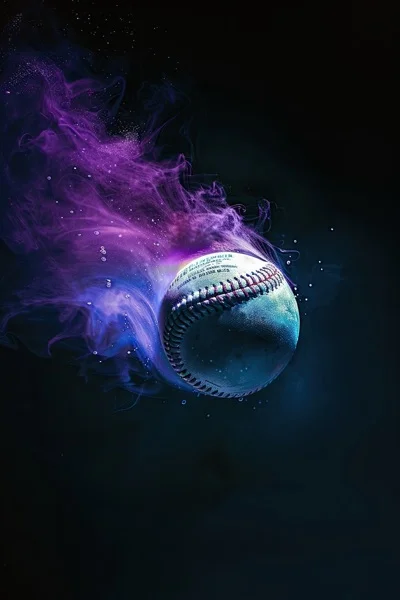 Baseball Backgrounds - Airborne In Color 6