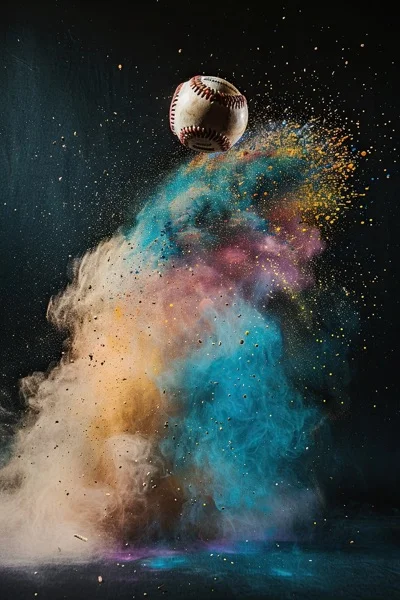 Baseball Backgrounds - Airborne In Color 9