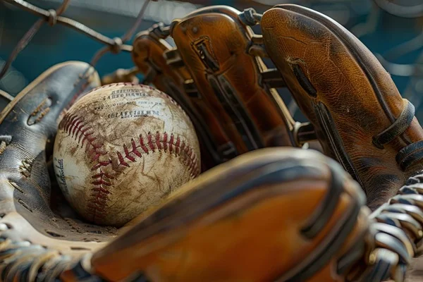 Baseball Backgrounds - Glove & Ball 1