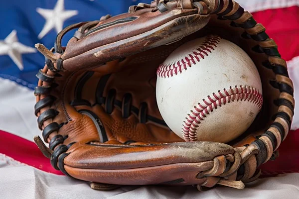 Baseball Backgrounds - Glove & Ball 3