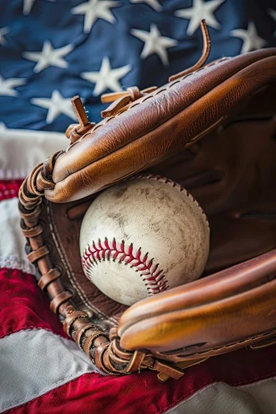 Baseball Backgrounds - Glove & Ball 6