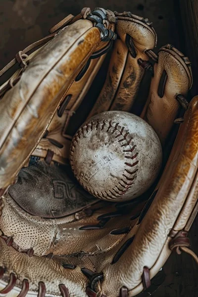 Baseball Backgrounds - Glove & Ball 7