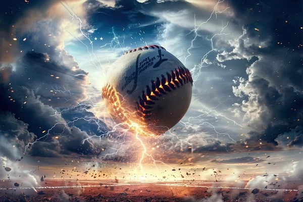 Baseball Backgrounds - Lightning 1