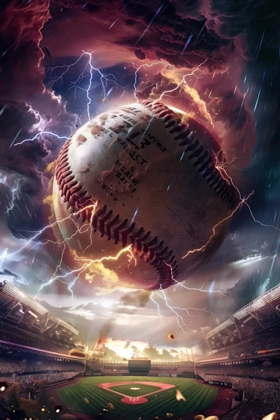 Baseball Backgrounds - Lightning 2