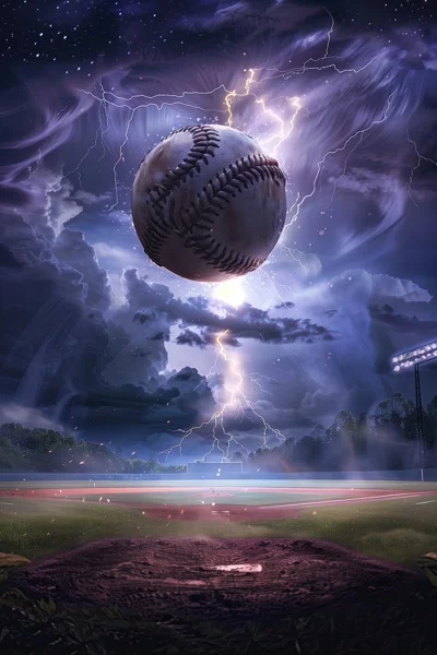 Baseball Backgrounds - Lightning 4
