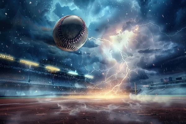 Baseball Backgrounds - Lightning 5