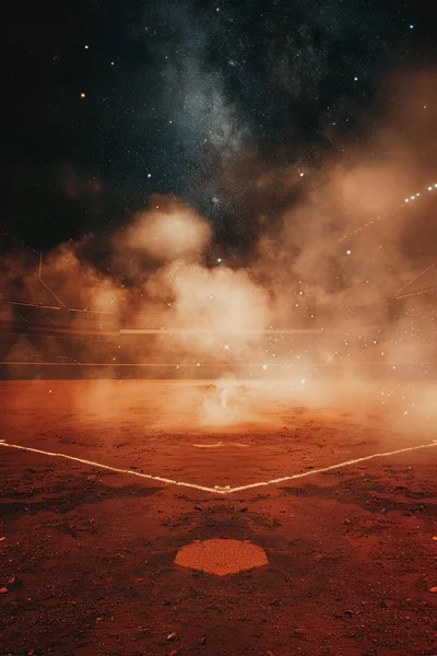 Baseball Backgrounds - Stadium at Night 4