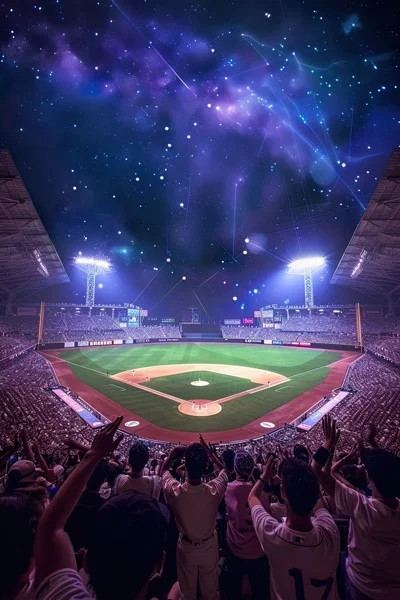 Baseball Backgrounds - Stadium Crowd 8