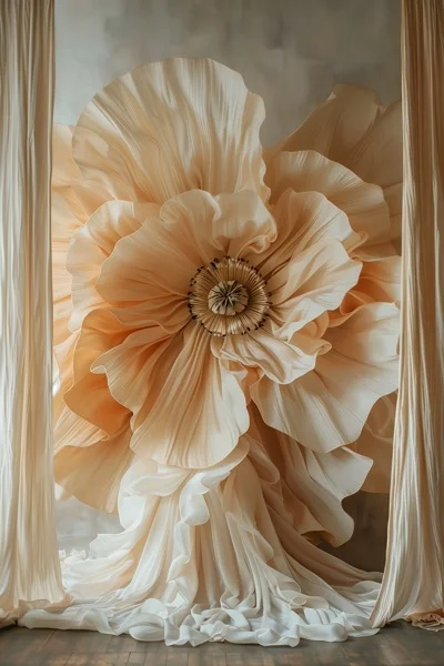 Floral Backgrounds - Apricot & Beige 1