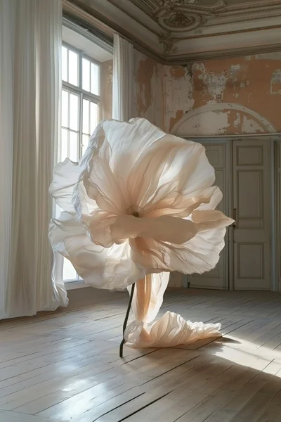 Floral Backgrounds - Apricot & Beige 6