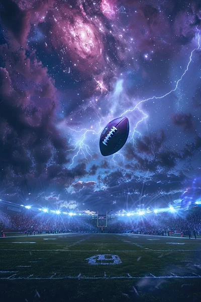 Football Backgrounds - Lightning Ball 4