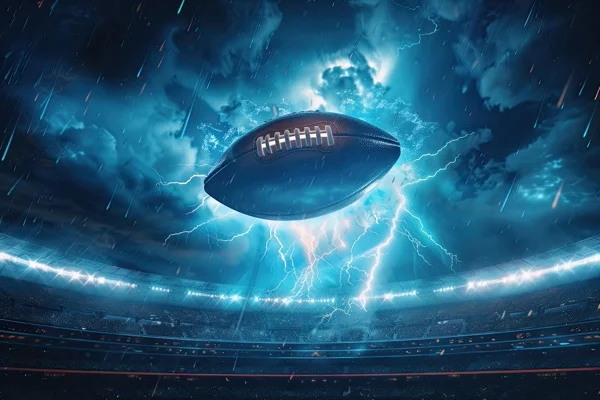Football Backgrounds - Lightning Ball 5