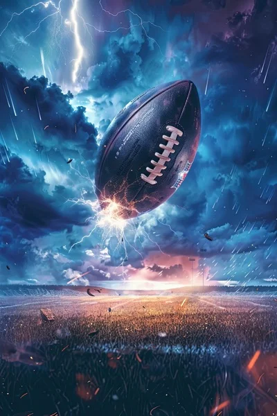 Football Backgrounds - Lightning Ball 6