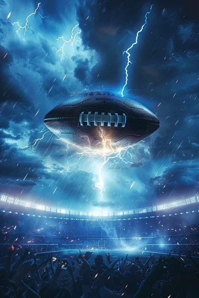 Football Backgrounds - Lightning Ball 8