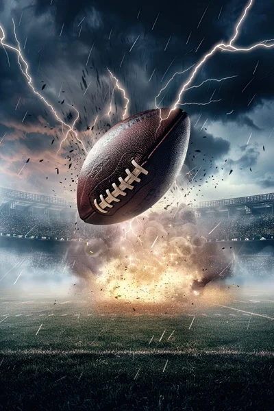 Football Backgrounds - Lightning Ball 10