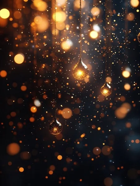 Graduation Backgrounds - Black & Gold Confetti 4