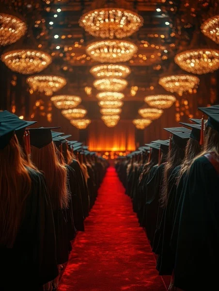 Graduation Backgrounds - Majestic Stage Walk 1