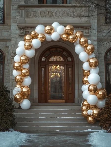 Graduation Backgrounds - White Marble Arch 2