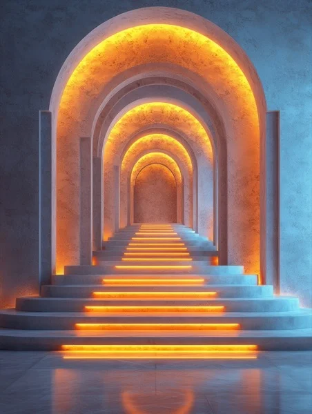 Graduation Backgrounds - White Marble Arch 10