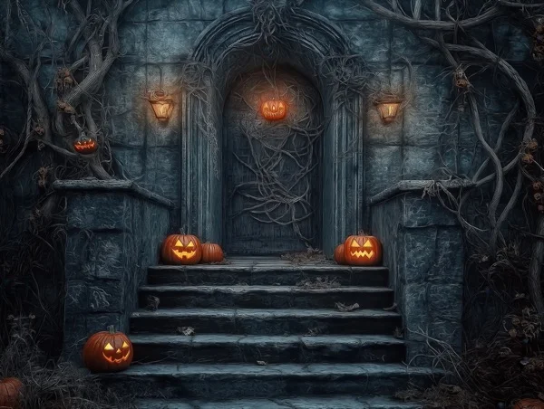Halloween Backgrounds - Creepy Pumpkins 1