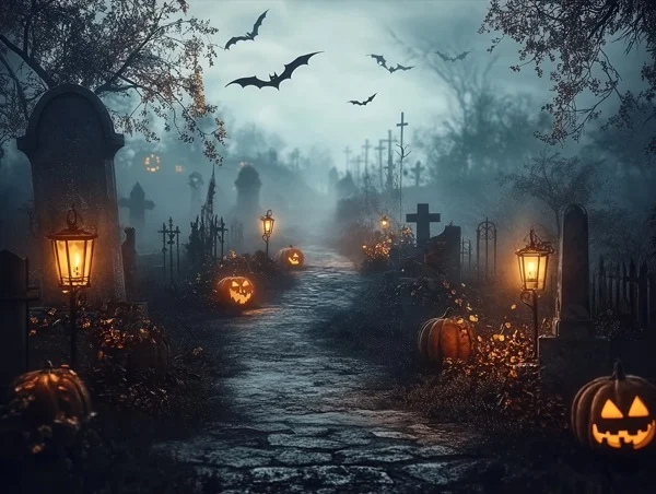 Halloween Backgrounds - Creepy Pumpkins 3