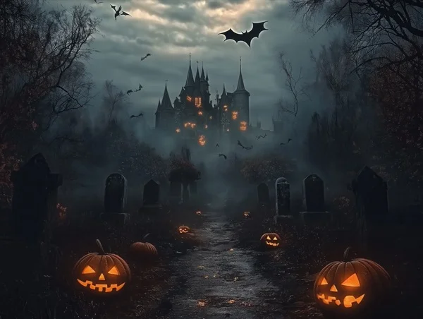 Halloween Backgrounds - Creepy Pumpkins 5