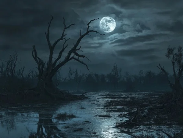 Halloween Backgrounds - Swamp Forest 1