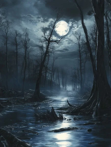 Halloween Backgrounds - Swamp Forest 2