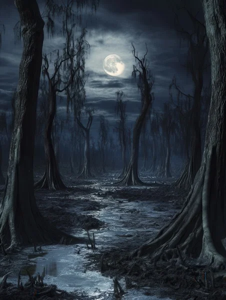 Halloween Backgrounds - Swamp Forest 4