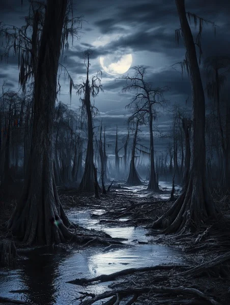 Halloween Backgrounds - Swamp Forest 6