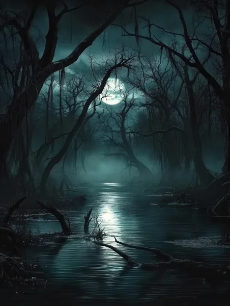 Halloween Backgrounds - Swamp Forest 7