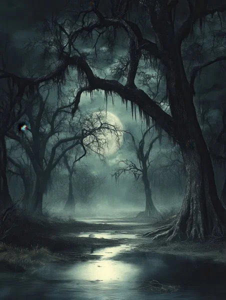 Halloween Backgrounds - Swamp Forest 8
