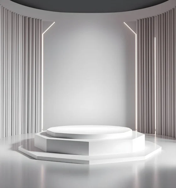 Maternity Backgrounds - White Podiums 3