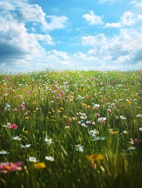 Springtime Backgrounds - Wildflower Meadow 1