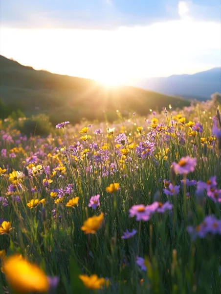 Springtime Backgrounds - Wildflower Meadow 5