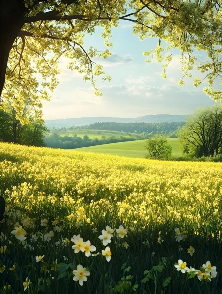 Springtime Backgrounds - Wildflower Meadow 7