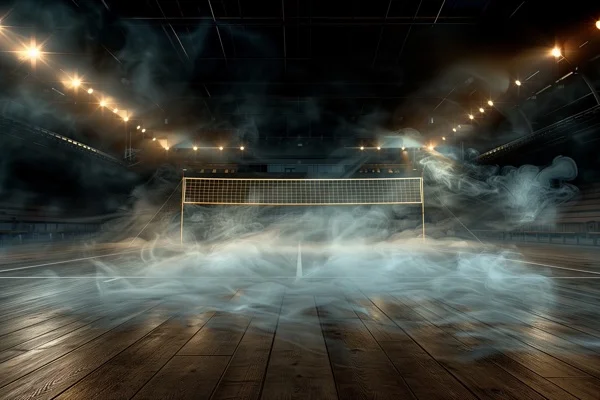 Volleyball Backgrounds - Fog & Spotlights 1